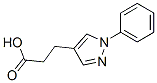 structure of CAS# 100142-73-2, 3-(1-Phenyl-1H-Pyrazol-4-Yl)Propanoic Acid;3-(1-Phenyl-4-Pyrazolyl)Propanoate;3-(1-Phenylpyrazol-4-Yl)Propionate;Zinc04219059