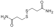 structure of CAS# 1002-19-3, 3,3'-Dithiobis-Propanamide;3-(3-Amino-3-Oxo-Propyl)Disulfanylpropanamide;3-(3-Amino-3-Keto-Propyl)Disulfanylpropionamide;Dithiobispropionimidate