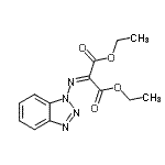 structure of CAS# 100796-79-0, Diethyl (1H-Benzotriazol-1-Ylimino)Malonate;(1H-Benzotriazol-1-yl)iminomalonic acid diethyl ester;Diethyl (1H-Benzotriazol-1-yl)Iminomalonate;Diethyl (benzotriazol-1-yl)iminomalonate