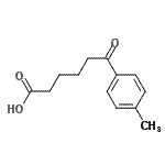 structure of CAS# 100847-96-9, 6-(4-Methylphenyl)-6-Oxohexanoic Acid;6-(4-Methylphenyl)-6-oxohexanoic acid