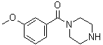 structure of CAS# 100939-89-7, (3-Methoxyphenyl)(1-Piperazinyl)Methanone;(3-Methoxyphenyl)(1-piperazinyl)methanone;(3-Methoxyphenyl)piperazin-1-yl-methanone;(3-Methoxy-phenyl)-piperazin-1-yl-methanone