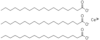 structure of CAS# 10119-53-6, Cerium Stearate;Cerium(+3) Cation;Stearate;Octadecanoic Acid, Cerium Salt