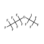 结构式 CAS# 107432-46-2, 1,1,1,2,2,3,3-七氟-3-(1,2,2,2-四氟-1-碘乙氧基)丙烷