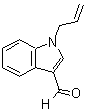 结构式 CAS# 111480-86-5, 1-丙-2-烯基吲哚-3-甲醛