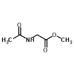 结构式 CAS# 1117-77-7, 甲基N-乙酰基甘氨酸酯