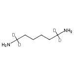 结构式 CAS# 115797-49-4, 1,6-(1,1,6,6-<sup>2</sup>H<sub>4</sub>)己烷二胺
