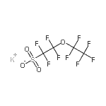 结构式 CAS# 117205-07-9, 钾1,1,2,2-四氟-2-(五氟乙氧基)乙烷磺酸酯