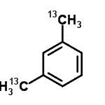 结构式 CAS# 117713-57-2, 1,3-二[(<sup>13</sup>C)甲基]苯