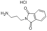 structure of CAS# 121821-01-0, 2-(3-Aminopropyl)-1H-Isoindole-1,3(2H)-Dione Hydrochloride (1:1);2-(3-Aminopropyl)-2,3-Dihydro-1H-Isoindole-1,3-Dione Hydrochloride;1H-Isoindole-1,3(2H)-Dione, 2-(3-Aminopropyl)-, Hydrochloride;2-(3-Aminopropyl)-1H-Isoindole-1,3(2H)-Dionehydrochloride