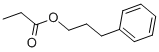 structure of CAS# 122-74-7, Benzenepropanol 1-Propanoate;Propanoic Acid 3-Phenylpropyl Ester;Propionic Acid 3-Phenylpropyl Ester;3-Phenyl-1-Propanol Propionate