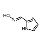结构式 CAS# 127020-07-9, (E)-N-羟基-1-(1H-咪唑-2-基)甲亚胺