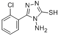 结构式 CAS# 13229-02-2, 4-氨基-3-巯基-5-(2-氯苯基)-[1,2,4-]三唑