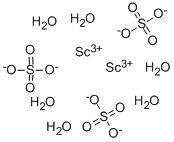 结构式 CAS# 13465-61-7, 硫酸钪盐(3:2)