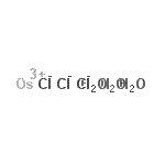 结构式 CAS# 135296-80-9, 锇(3+)氯化物水合物(1:3:3)