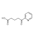 结构式 CAS# 13672-84-9, 5-氧代-5-(2-吡啶基)戊酸