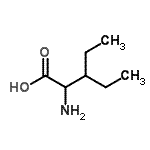 结构式 CAS# 14328-54-2, 3-乙基正缬氨酸