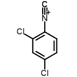 结构式 CAS# 143954-64-7, 2,4-二氯-1-异氰基苯