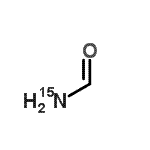结构式 CAS# 1449-77-0, (<sup>15</sup>N)甲酰胺