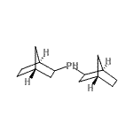 结构式 CAS# 148432-44-4, (1R,4S)-双环[2.2.1]庚-2-基[(1S,4R)-双环[2.2.1]庚-2-基]膦