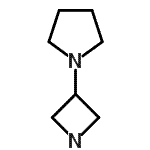 结构式 CAS# 149105-96-4, 1-(3-氮杂环丁基)吡咯烷