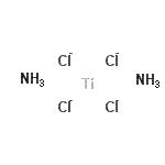 结构式 CAS# 15719-81-0, 氯化钛(4+)氨合物(4:1:2)