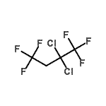 结构式 CAS# 162462-08-0, 2,2-二氯-1,1,1,4,4,4-六氟丁烷