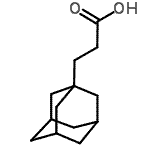 结构式 CAS# 16269-16-2, 3-(金刚烷-1-基)丙酸