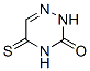 结构式 CAS# 1627-37-8, 4,5-二氢-5-硫代-1,2,4-三嗪-3(2H)-酮