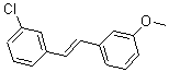 结构式 CAS# 164220-45-5, 1-氯-3-[2-(3-甲氧基苯基)乙烯基]-苯