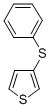 结构式 CAS# 16718-11-9, 3-(苯基硫代)-噻吩