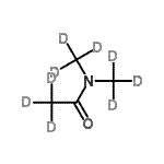 结构式 CAS# 16727-10-9, N,N-二[(<sup>2</sup>H<sub>3</sub>)甲基](<sup>2</sup>H<sub>3</sub>)乙酰胺