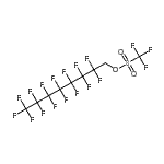 结构式 CAS# 17352-09-9, 2,2,3,3,4,4,5,5,6,6,7,7,8,8,8-十五氟辛基三氟甲烷磺酸酯