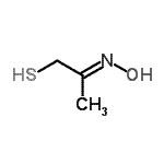 结构式 CAS# 175137-00-5, (2E)-2-(羟基亚胺)-1-丙硫醇