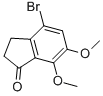 structure of CAS# 18028-29-0, 4-Bromo-2,3-Dihydro-6,7-Dimethoxy-1H-Inden-1-One;4-Bromo-6,7-Dimethoxy-Indan-1-One;4-Bromo-6,7-Dimethoxy-1-Indanone;Nsc152704