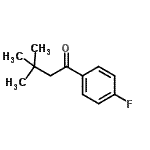 结构式 CAS# 180305-22-0, 1-(4-氟苯基)-3,3-二甲基-1-丁酮