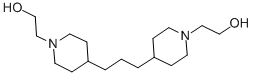 structure of CAS# 18073-84-2, 1,3-Bis[1-(2-Hydroxyethyl)-4-Piperidyl]Propane;2-[4-[3-[1-(2-Hydroxyethyl)-4-Piperidyl]Propyl]-1-Piperidyl]Ethanol;2-[4-[3-[1-(2-Hydroxyethyl)-4-Piperidinyl]Propyl]-1-Piperidinyl]Ethanol;St5319838