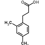 structure of CAS# 1811-85-4, 3-(2,4-Dimethylphenyl)Propanoic Acid;3-(2,4-Dimethylphenyl)propionic acid;3-(2,4-DIMETHYLPHENYL)PROPIONICACID;MFCD00796498