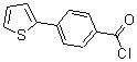structure of CAS# 181132-70-7, 4-(2-Thienyl)-Benzoyl Chloride;4-(2-THIENYL)BENZOYL CHLORIDE