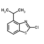 结构式 CAS# 182344-55-4, 2-氯-4-异丙基-1,3-苯并噻唑