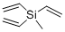 structure of CAS# 18244-95-6, Trivinylmethylsilane;Methyl-Trivinyl-Silane;Methyl-Trivinylsilane;Tri(Ethenyl)-Methyl-Silane