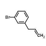 structure of CAS# 18257-89-1, 1-Allyl-3-Bromobenzene;1-Bromo-3-(prop-2-en-1-yl)benzene;3-(3-Bromophenyl)-1-propene;3-(3-Bromophenyl)prop-1-ene