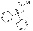 structure of CAS# 1831-63-6, Carboxymethyl Diphenylphosphine Oxide;2-Di(Phenyl)Phosphorylacetic Acid;Carboxymethyl-Hydroxy-Di(Phenyl)Phosphonium;2-Di(Phenyl)Phosphorylethanoic Acid