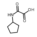 structure of CAS# 183235-80-5, (Cyclopentylamino)(Oxo)Acetic Acid;(Cyclopentylamino)(oxo)aceticacid;acetic acid, (cyclopentylamino)oxo-;N-cyclopentylmethanecarboxylic acid