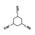 structure of CAS# 183582-92-5, 1,3,5-Cyclohexanetricarbonitrile;(1α,3α,5α)-1,3,5-Cyclohexanetricarbonitrile;1,3,5-Cyclohexanetricarbonitrile (cis- and trans- mixture)