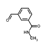 structure of CAS# 183739-65-3, 3-Formyl-N-Methylbenzamide;3-Formyl-N-methyl-benzamide;BENZAMIDE,3-FORMYL-N-METHYL-