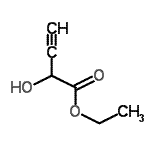 structure of CAS# 18418-08-1, Ethyl 2-Hydroxy-3-Butynoate;Ethyl 2-Hydroxy-3-butynoate