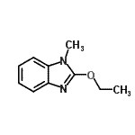 结构式 CAS# 1849-03-2, 2-乙氧基-1-甲基-1H-苯并咪唑