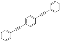 structure of CAS# 1849-27-0, 1,4-Bis(2-Phenylethynyl)-Benzene;1,4-Bis-(PHENYLETHYNYL)BENZENE 97%;1,4-BIS(PHENYLETHYNYL)BENZENE