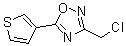 structure of CAS# 184970-24-9, 3-(Chloromethyl)-5-(3-Thienyl)-1,2,4-Oxadiazole