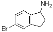 structure of CAS# 185122-74-1, 5-Bromo-1-Indanamine;(S)-5-bromo-2,3-dihydro-1H-inden-1-amine;1H-INDEN-1-AMINE,5-BROMO-2,3-DIHYDRO-;5-bromo-2,3-dihydro-1H-inden-1-amine